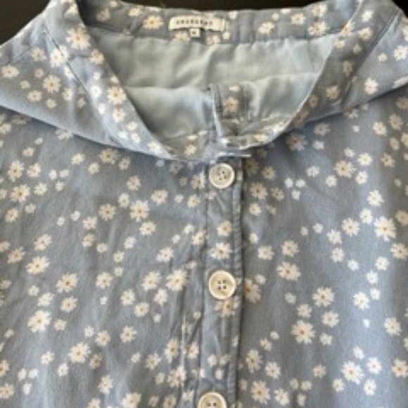 Crescent Floral Maxi Skirt with Front Button - Picture 4 of 4